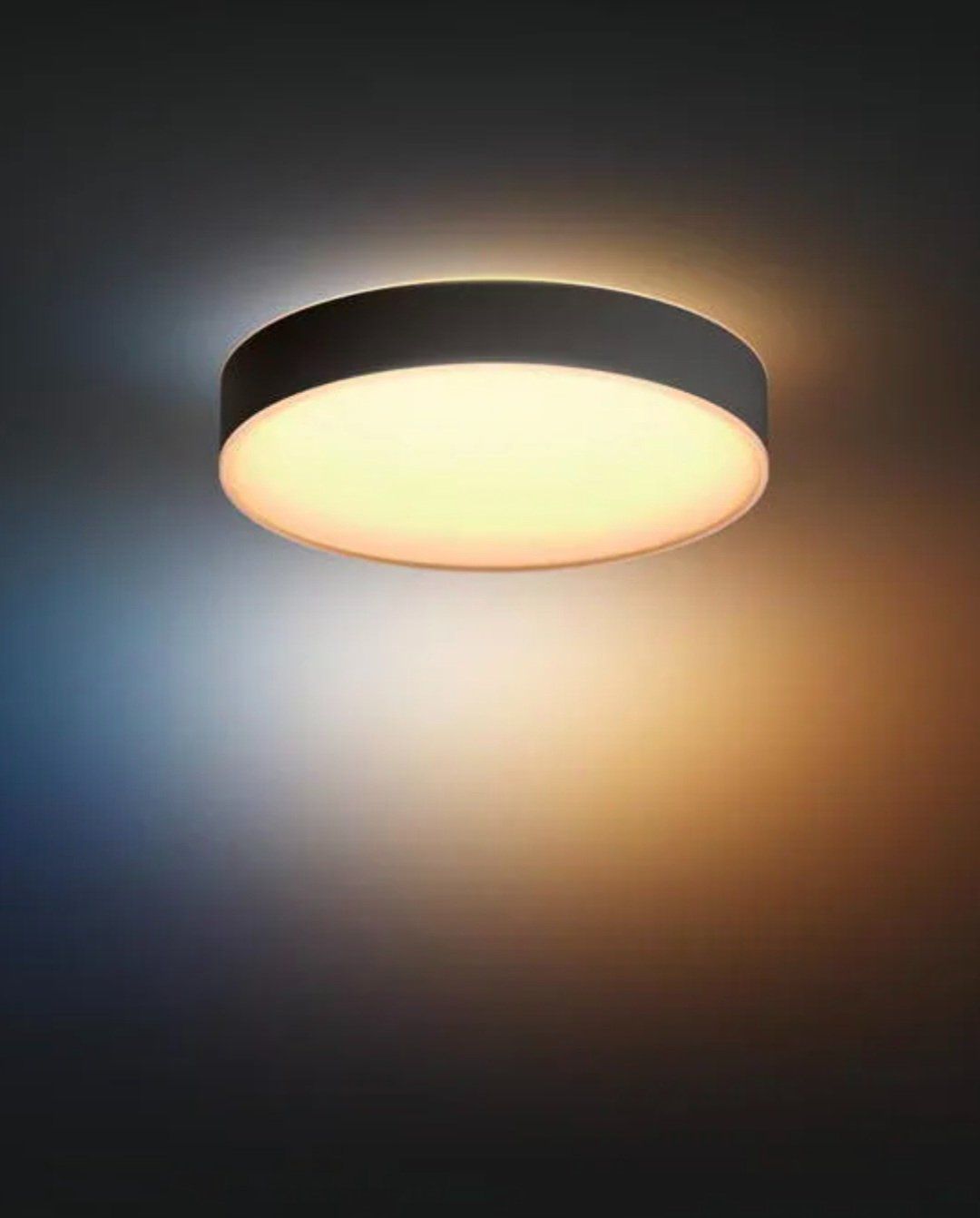 Philips Lampadari & plafoniere: Philips Hue Enrave Deckenleuchte Medium - Schwarz – Nuovo (secondo la descrizione) da Arlesheim venduto da col_r8bp 1