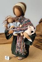 Schwarzenberger Krippenfiguren Frau mit Baby 27cm N19