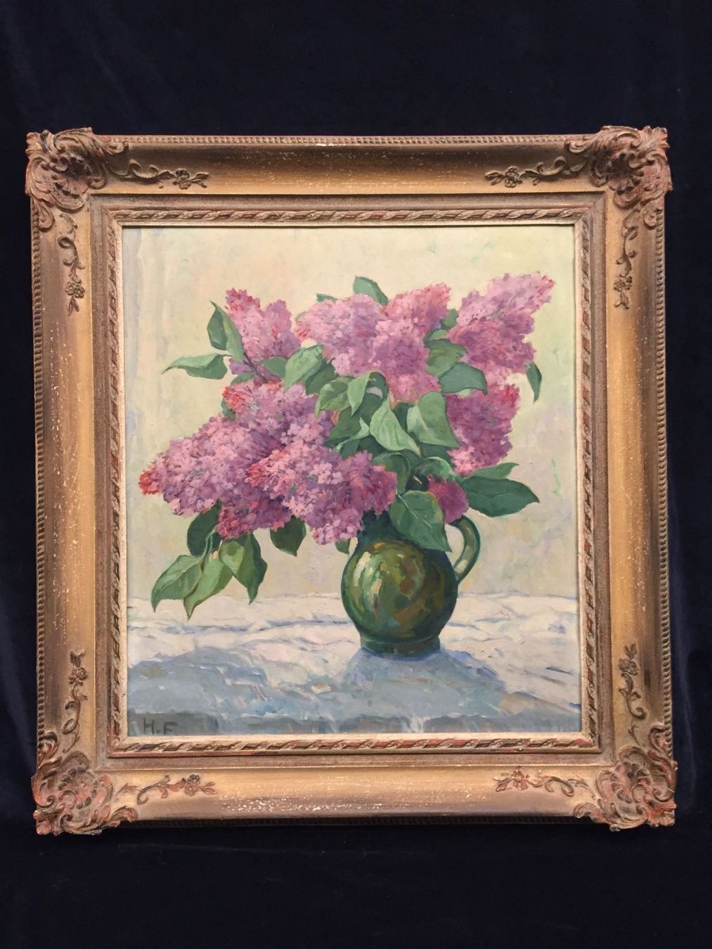 Dipinti: Gemälde Flieder   76x70cm – Usato da Zürich venduto da Artnuvo 1