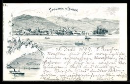 Lavaux, Seepartie mit Dampfer und Ruderb