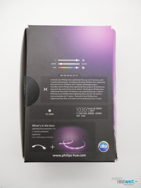 Philips Lampadari & plafoniere: PHILIPS Hue Lightstrip Plus V4 1m Verlängerung – Nuovo (secondo la descrizione) da Winterthur venduto da Restwert_Winterthur 3