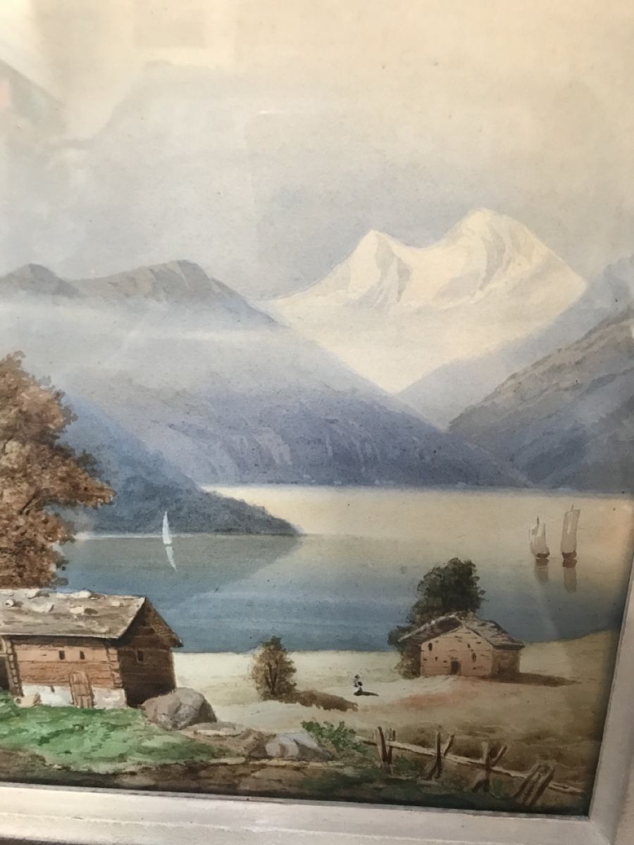 Dipinti: Aquarell 1860 – Usato da Wolfhalden venduto da SecondAntique 7