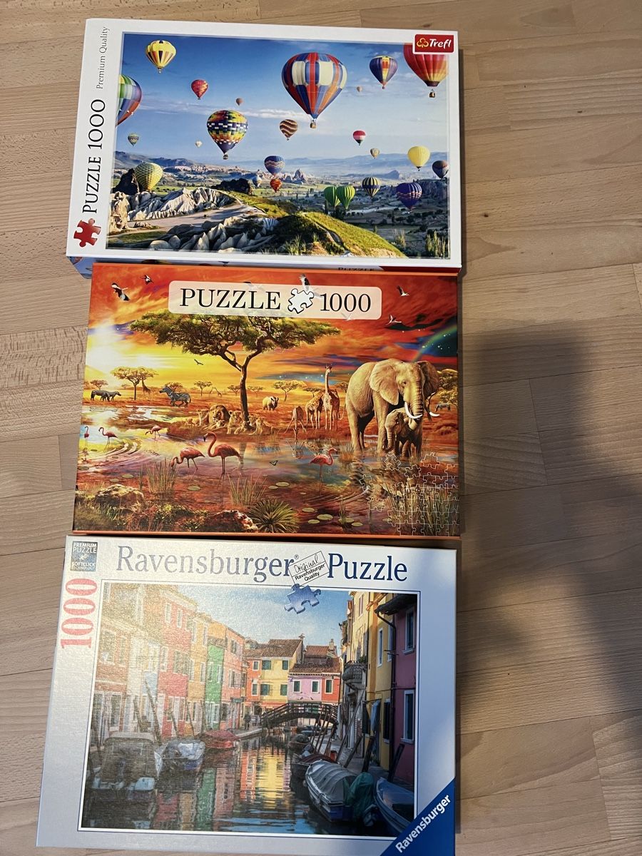 Puzzle: Puzzle 3 x 1000 Teile – Usato da Winterthur venduto da Dasomesi