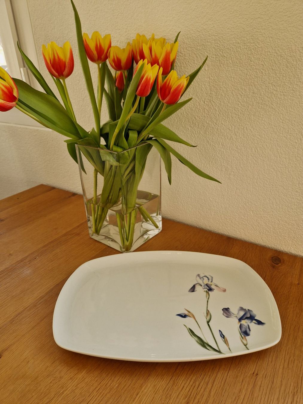 Piatti di portata: Servierplatte /Kuchenplatte /Teller gross,eckig,Blumen – Usato da Siblingen venduto da Vany_McDougall 4