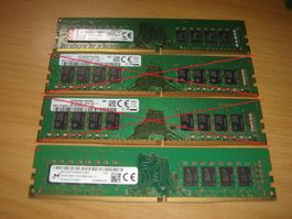 1 stück 16gb ddr4 2666 RAM für Computer. Getestet