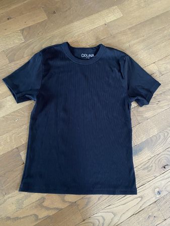 Schwarzes CIOLINA Rib-Top Gr. M, neuwertig