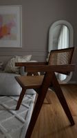 Stuhl aus Eschenholz und Rattan TOP