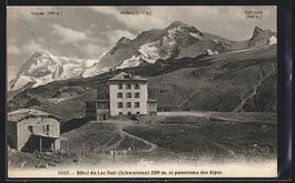 Schwarzsee, Hotel du Lac Noir, Alpenpano