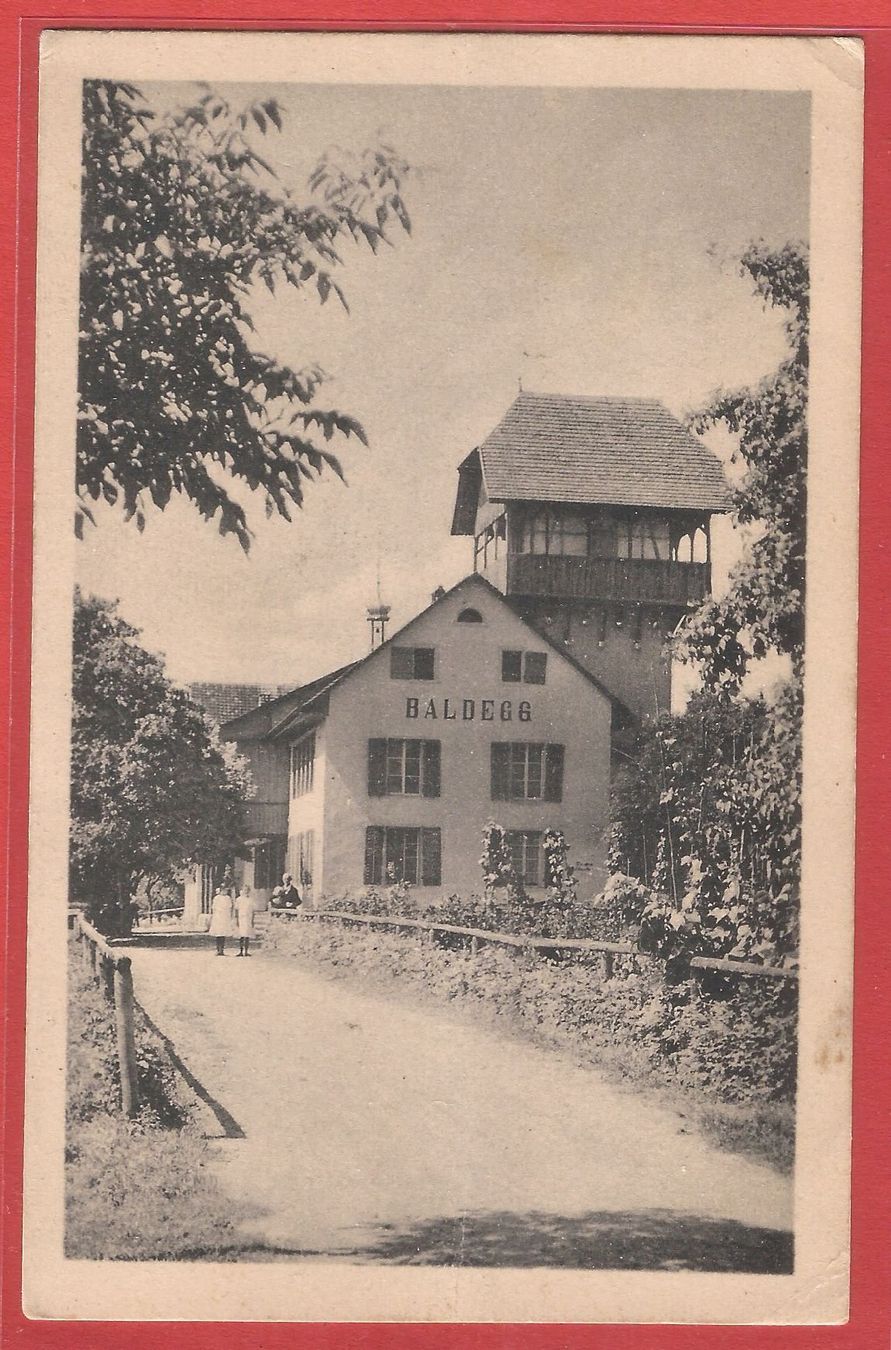 Ansichtskarten: Baden - Restaurant Baldegg - 1923 – Gebraucht aus Fislisbach von Porano