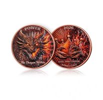 1 OZ Kupfermünze Power "The Dragon Within"