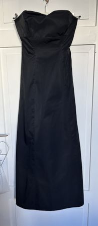 FRED SUN Paris Gown, Size 36, Black Party Dress, Satin