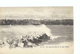 Genfersee Bise Winter ; un coup de bise sur le Lac Léman
