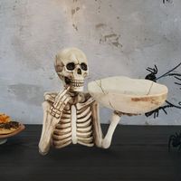 ✅ NEU Totenkopf Deko Schale aus Kunstharz