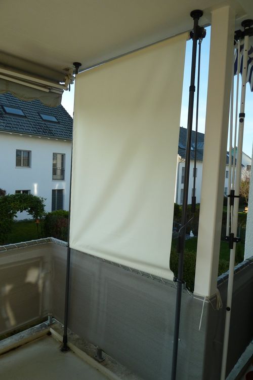 Aussenrollo / KlemmMarkise / Sichtschutz (120 cm breit) Kaufen auf