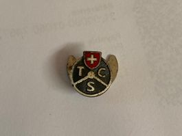 Insigne TCS vintage - Élégance automobile suisse 🇨🇭