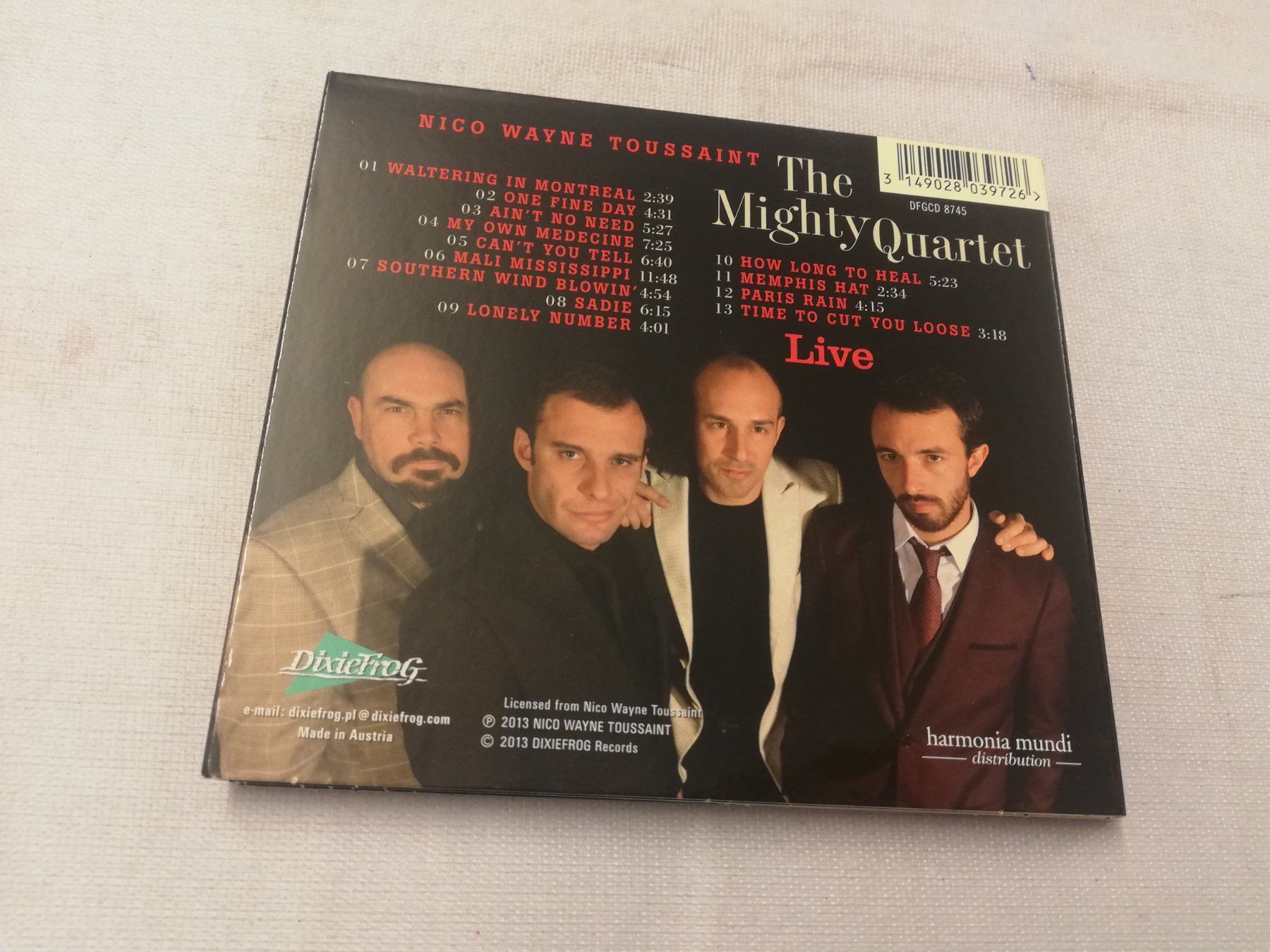 CD: NICO WAYNE TOUSSAINT - THE MIGHTY QUARTET - LIVE – Usato da Bern venduto da Vinylsound.ch 1