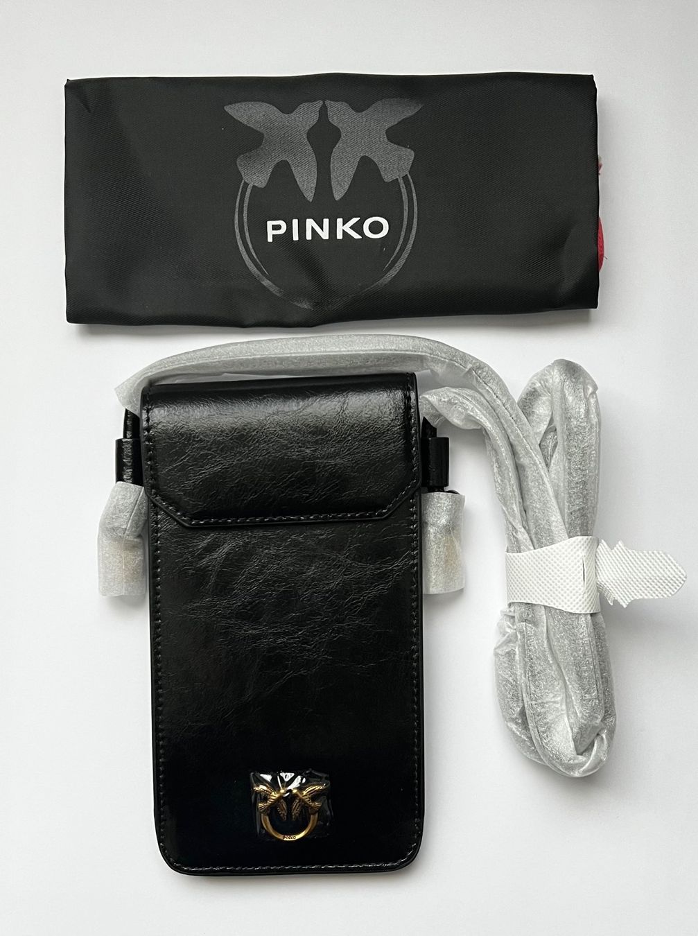 Pinko Borse da donna: Pinko Damen Handytasche Vitello Shiny – Nuovo e nell'imballaggio originale da Oberaach venduto da Dandy2021 5