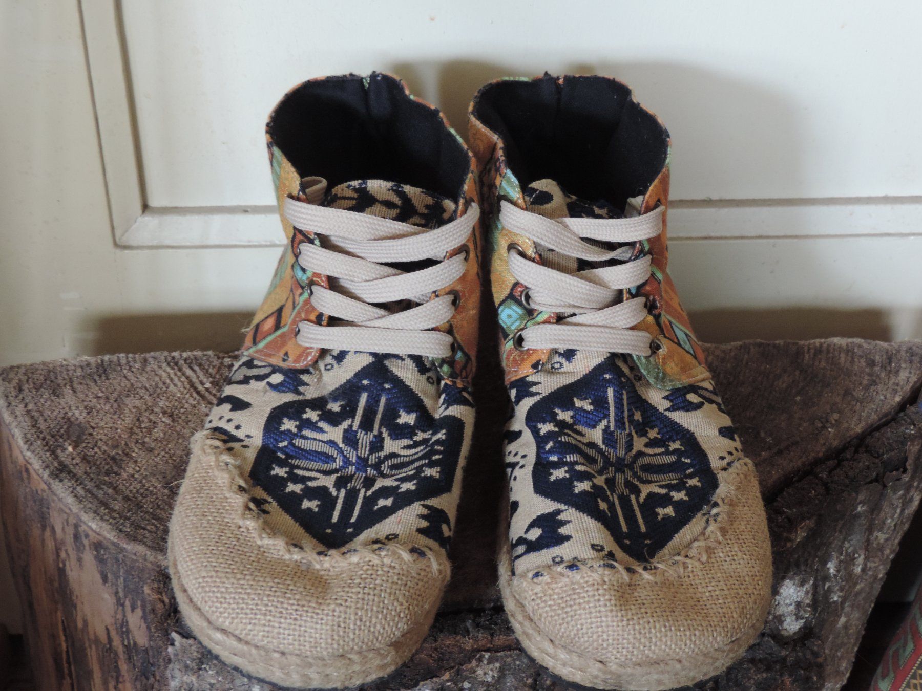 Scarpe da uomo: chaussures en toiles bohème – Nuovo (secondo la descrizione) da Genève venduto da Axelle333 3