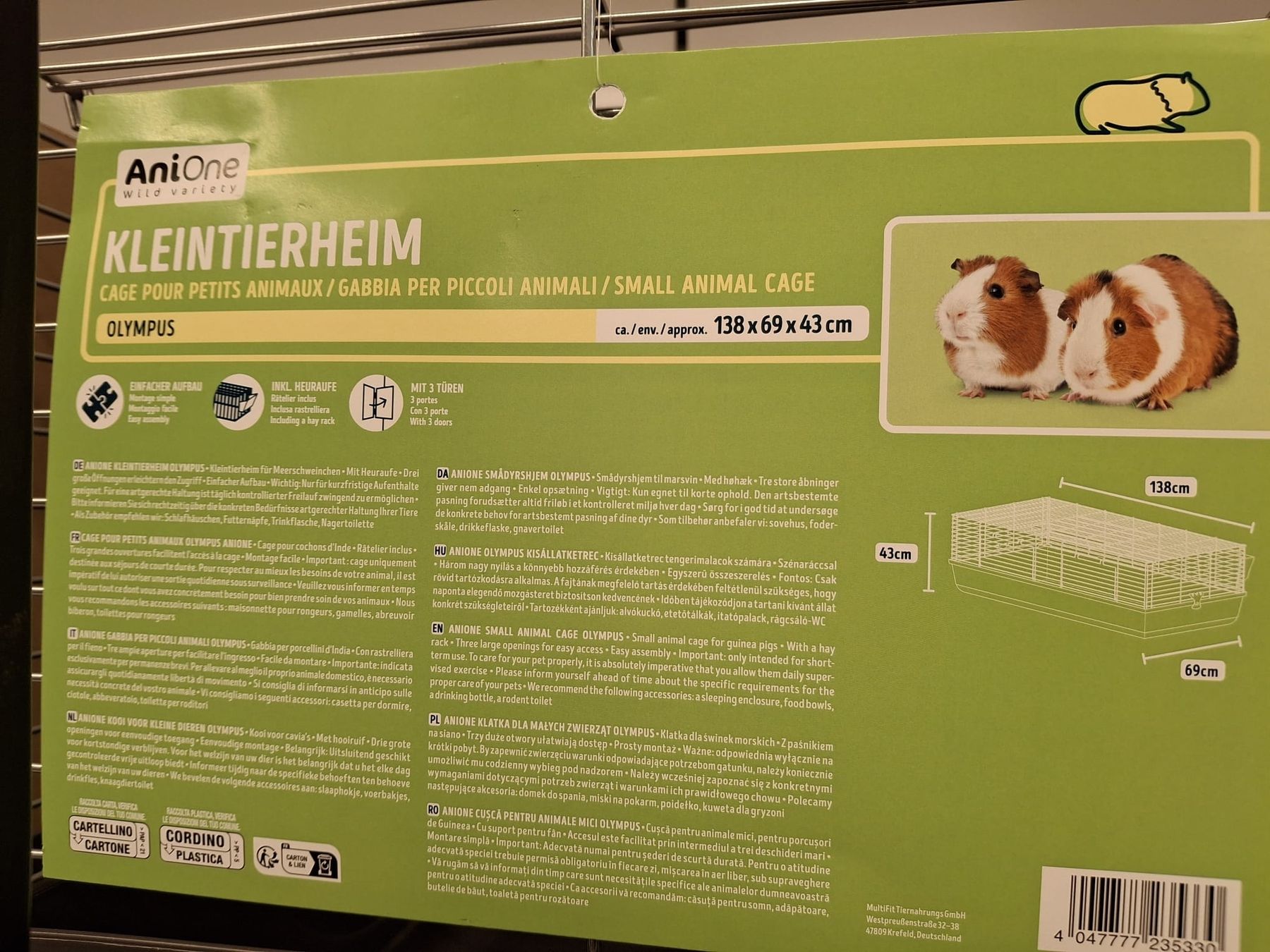 Gabbie, trasporto & Sicurezza: Gehege Kleintierheim – Usato da Grenchen venduto da _J-P_