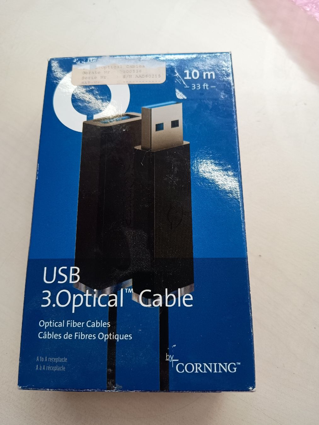 Kabel: USB 3.0 Optical Cable 10m by Corning, gebraucht – Gebraucht aus Döttingen von Schlei