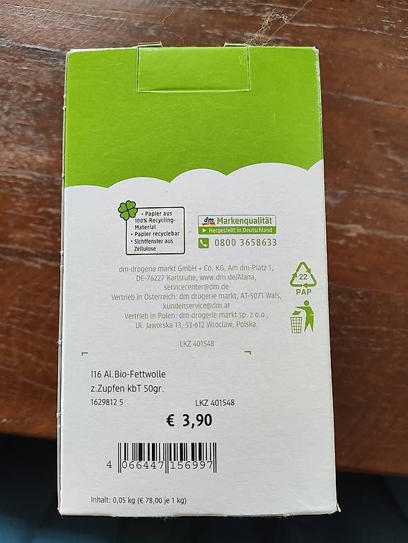 Lana: Bio Fettwolle – Nuovo e nell'imballaggio originale da Bremgarten AG venduto da van_h5yh 2