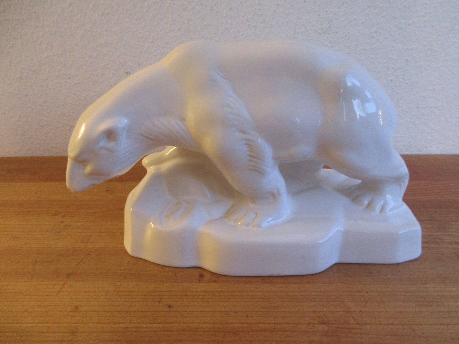 Statuette: Laufen Keramik Eisbär - ca. 1940 – Usato da Binningen venduto da tempipassati