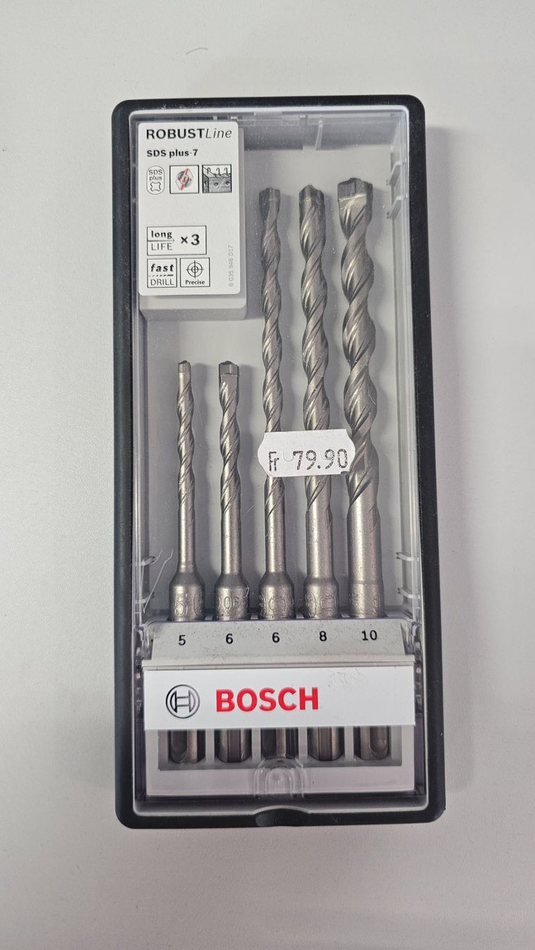 Bosch Tutti gli attrezzi: Bosch Hammerbohrer-Robust Line-Set, SDS-plus-7, 5-teilig – Nuovo e nell'imballaggio originale da Jegenstorf venduto da Bracher_Shop 1