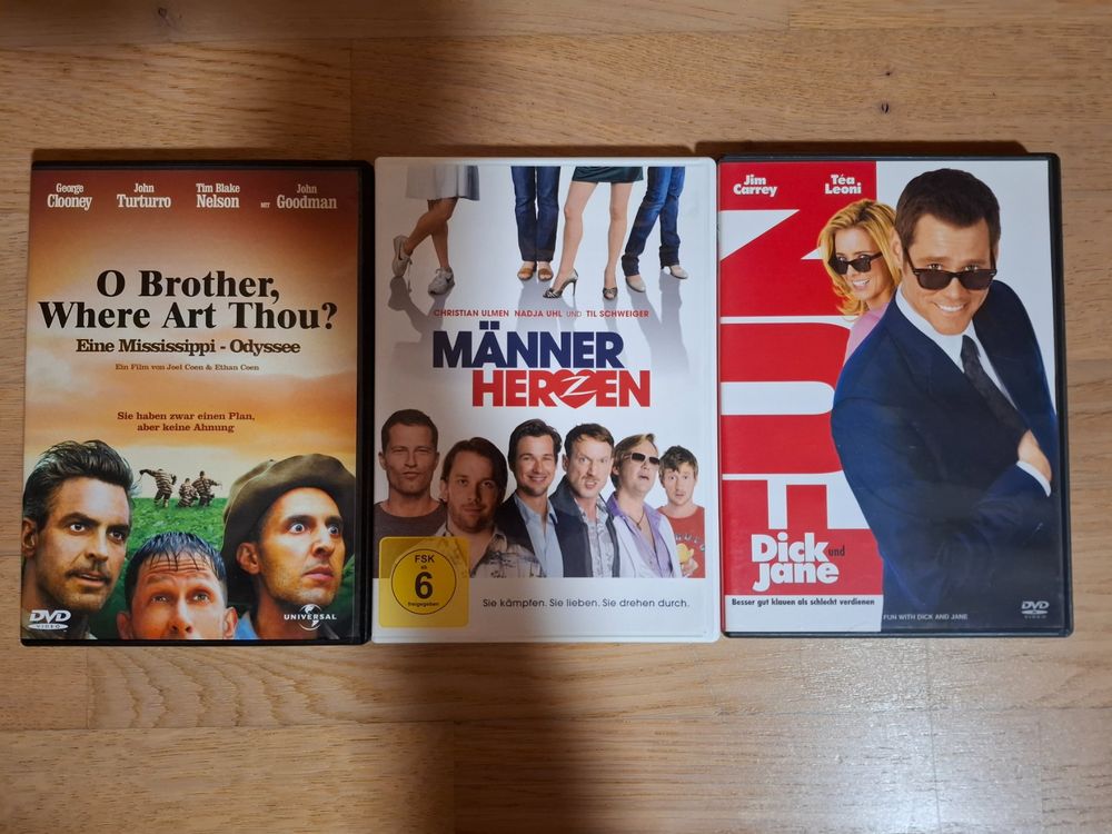 3 DVDs O brother, Männerherzen, Dick and Jane (Gebraucht) in Hettlingen ...