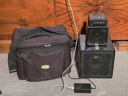 Ampli de puissance / power amp guitare GSS 2x50 W avec 2 HP