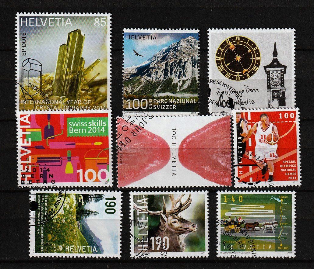 Tutti i francobolli: 2014 neue Schweizer Briefmarken ETS – Usato da Arlesheim venduto da gaugi43