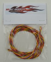 Servokabel ab Rolle JR 1m (Orange - rot - Braun)