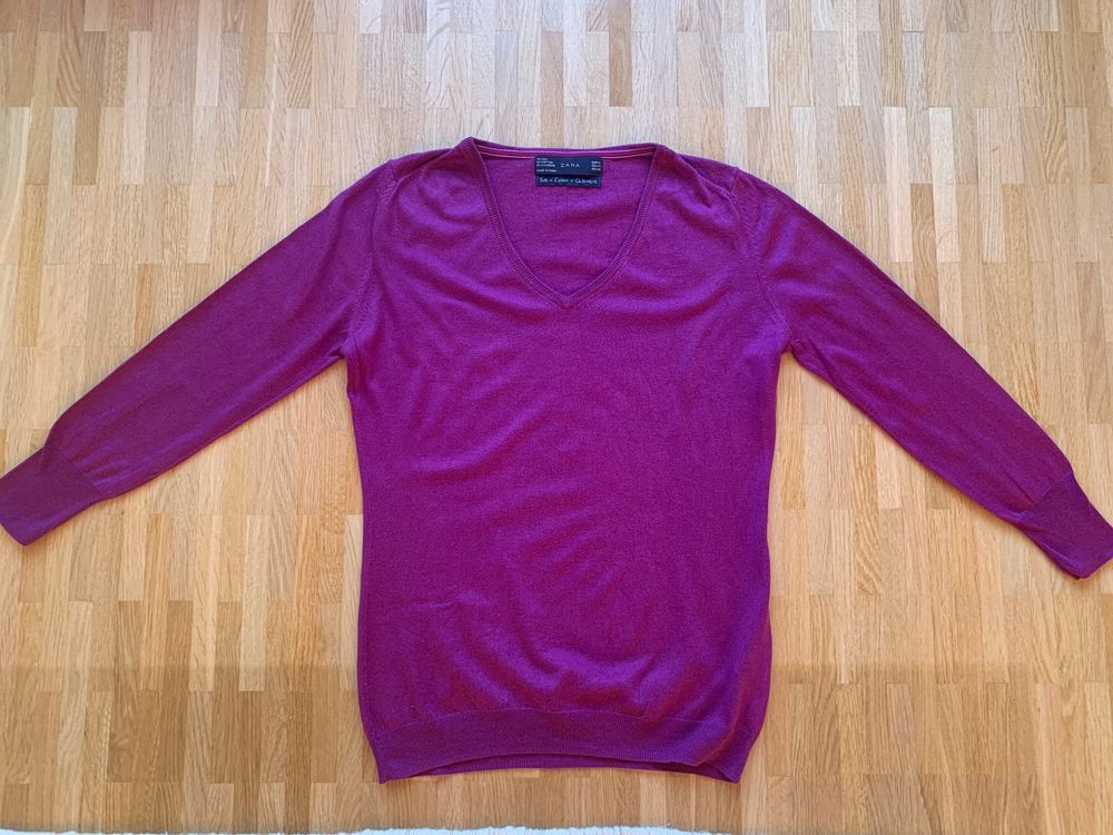 Zara leichter V Neck Pullover mit Seide Kaufen auf Ricardo