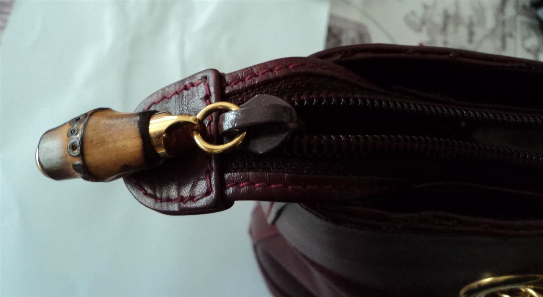 Gucci Borse da donna: Gucci Vintage Bordeaux Ledertasche – Usato da Basel venduto da maripas17 5
