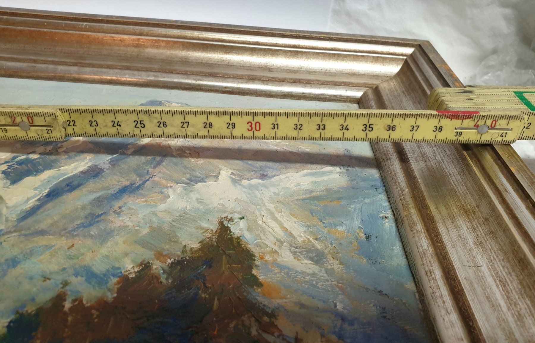 Dipinti: Gemälde Tableau Painting Otto Pippel Berner Ober Eiger Mönch – Usato da Tüscherz-Alfermée venduto da Newpad 9