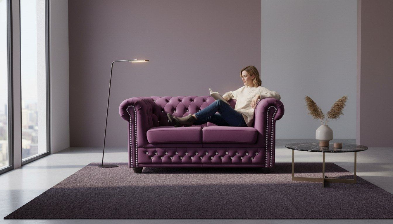 Divani: Chesterfield Sofagarnitur 2+1 Sitzer Design Couch Sofa – Nuovo e nell'imballaggio originale da Zug venduto da jvmoebel-schweiz 9