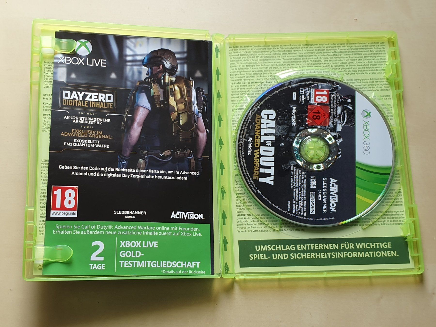Microsoft Giochi: Call of Duty Advanced Warfare – Usato da Stansstad venduto da collectorsshop 2
