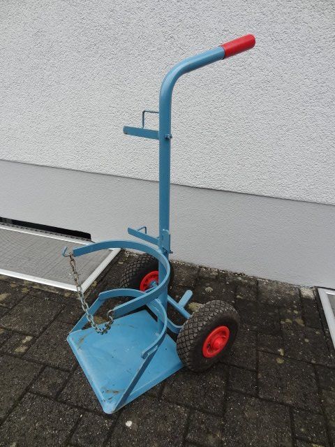 Gasflaschenkarre mit automatischen Klemmen: für 1 Flasche mit 200