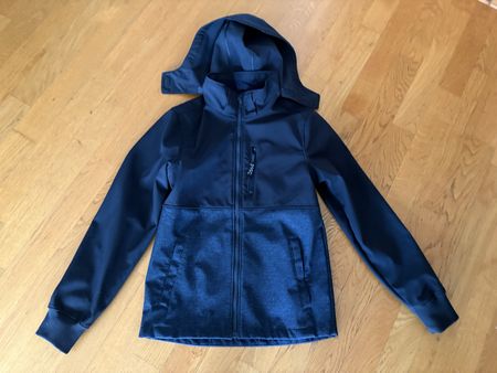 Softshelljacke dunkelblau / schwarz Gr 158 / Jungs