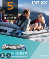 Bateau pneumatique Intex Excursion 5 places, neuf!