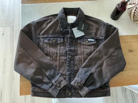 JungKook Calvin Klein Denim Jacket - Brown - Size S