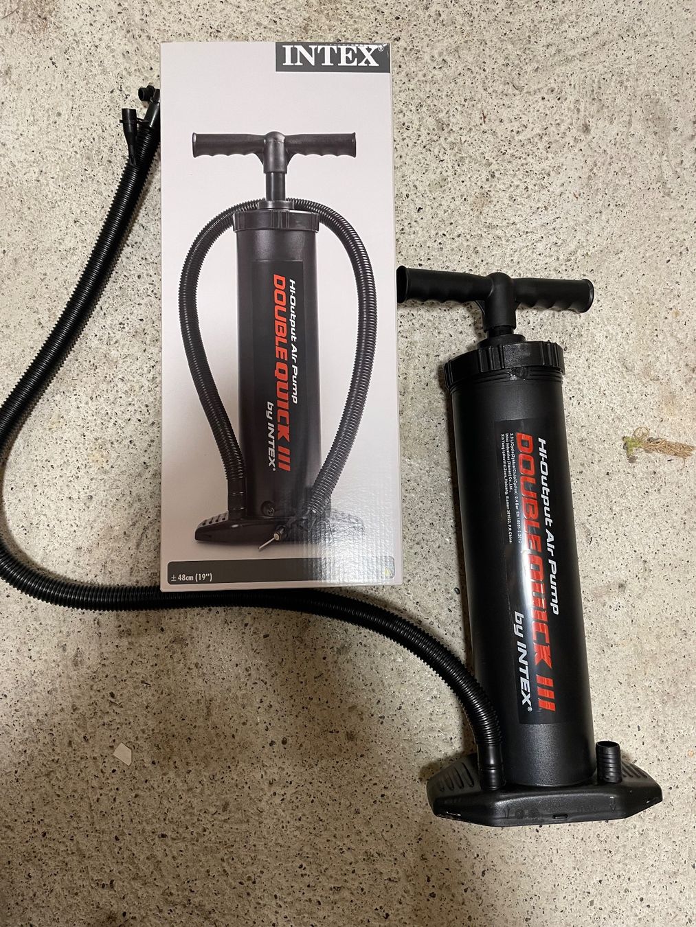 Intex Pompe: Intex Luftpumpe mit grossem Volumen Double Quick III – Usato da Brugg AG venduto da muh_p2nc