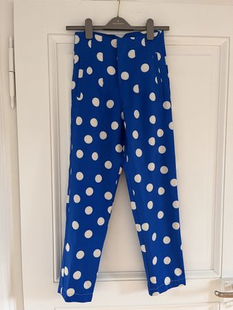LYWM Woman Hose, Gr. S, Blau mit Punkten