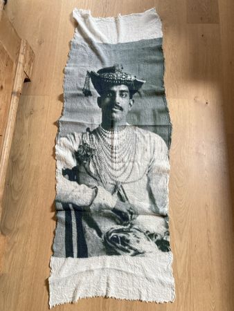 Wollschal (auch als Deko)