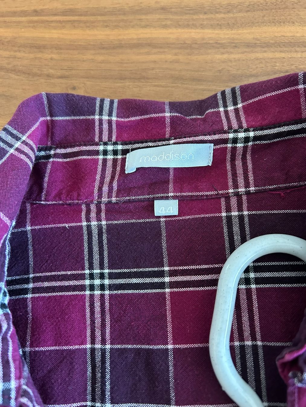 Camicette: Karierte Bluse Gr. 44 in Violett / Beere – Usato da Dietikon venduto da iksan 1