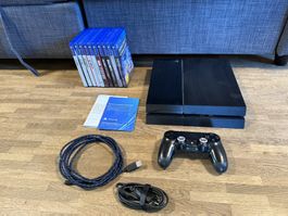Sony PlayStation 4 mit 10 Spielen und Controller