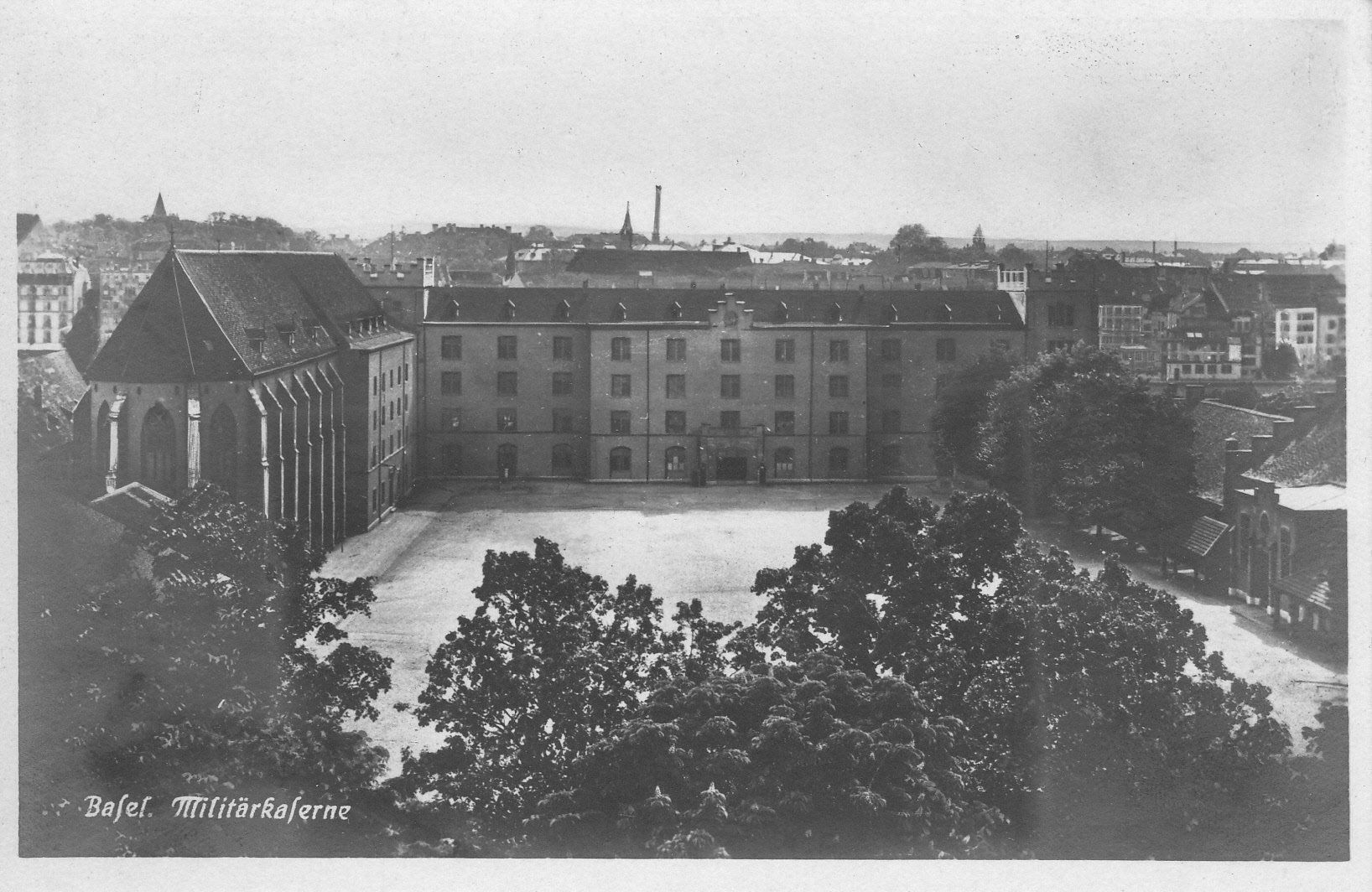 Cartoline postali: Basel, Kaserne, ca. 1930 – Usato da Bürglen TG venduto da StampGraf