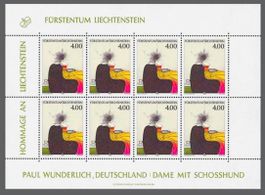 🇱🇮 1995 FEUILLE ** « HOMMAGE AU LIECHTENSTEIN «(LBK 69.00)