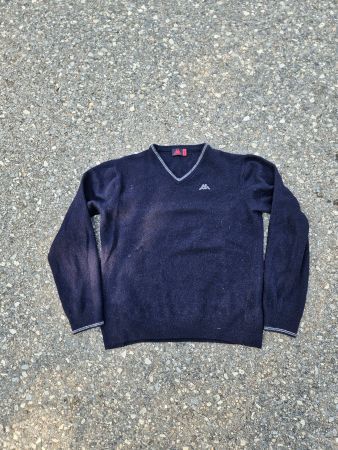 Robe di Kappa Pullover V-Ausschnitt 100% Lambswool Gr. L Vin