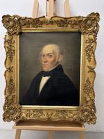 Antikes Ölgemälde Herrenportrait Barockrahmen