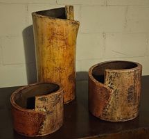 Deko 3er Set aus Ton, handemade